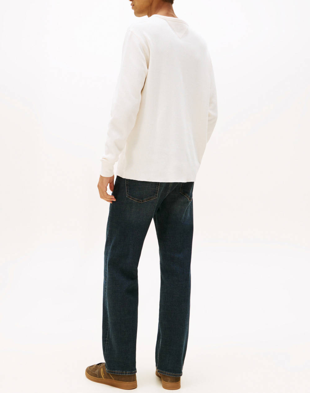 TOMMY JEANS TJM SLIM WAFFLE SCRIPT HENLEY