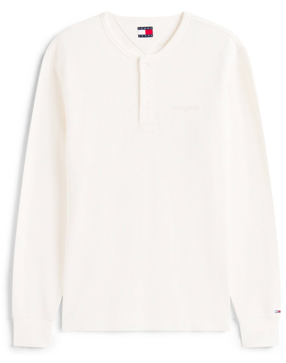 TOMMY JEANS TJM SLIM WAFFLE SCRIPT HENLEY