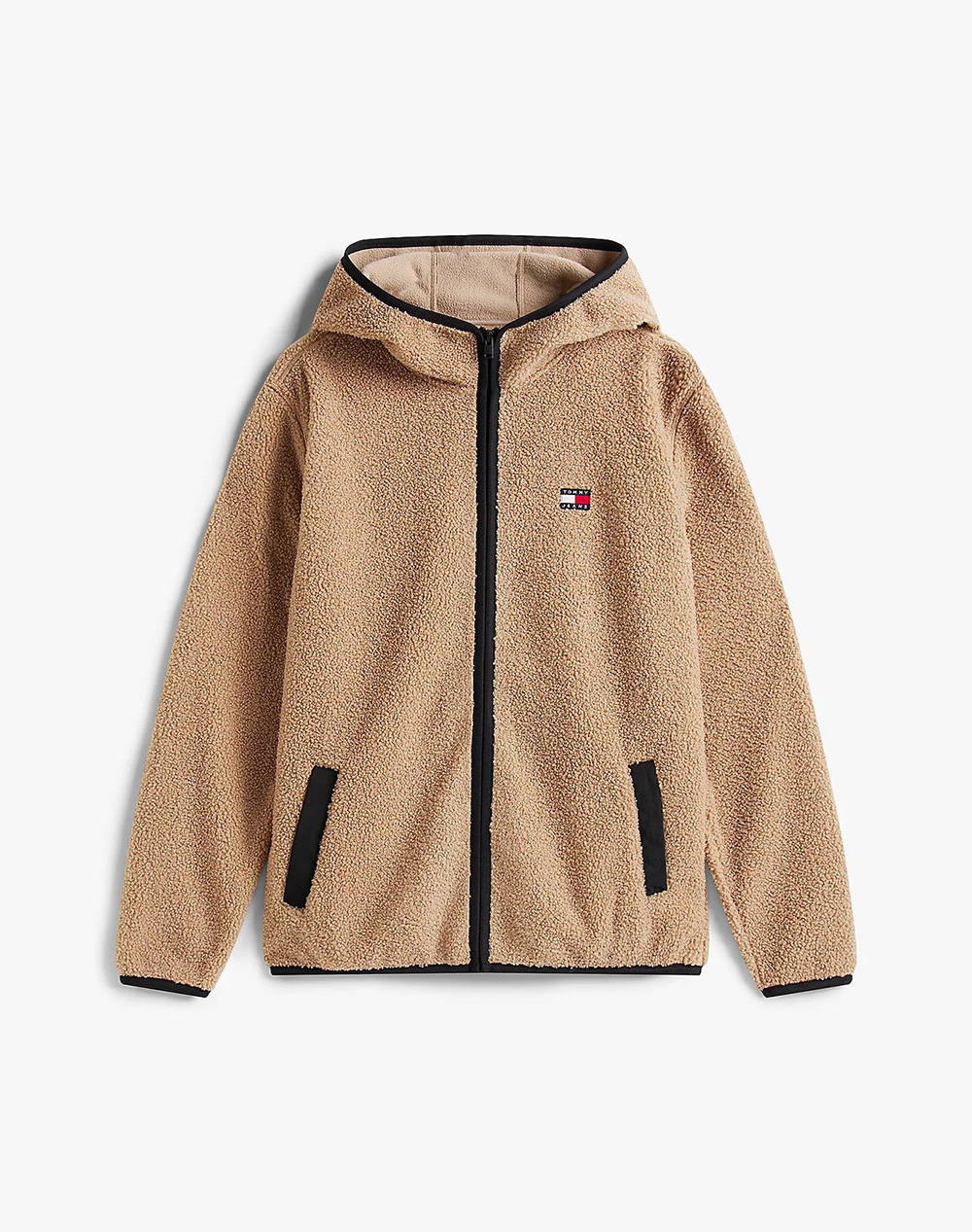 TOMMY JEANS TJM REG BADGE TEDDY ZIP TRU EXT