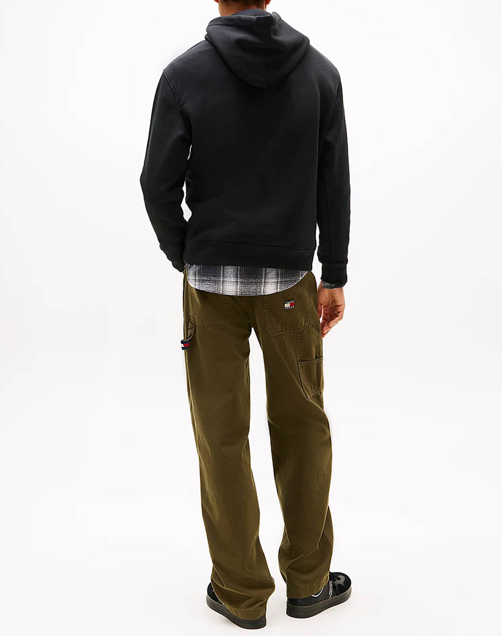 TOMMY JEANS TJM REG LINEAR LOGO HOODIE EXT