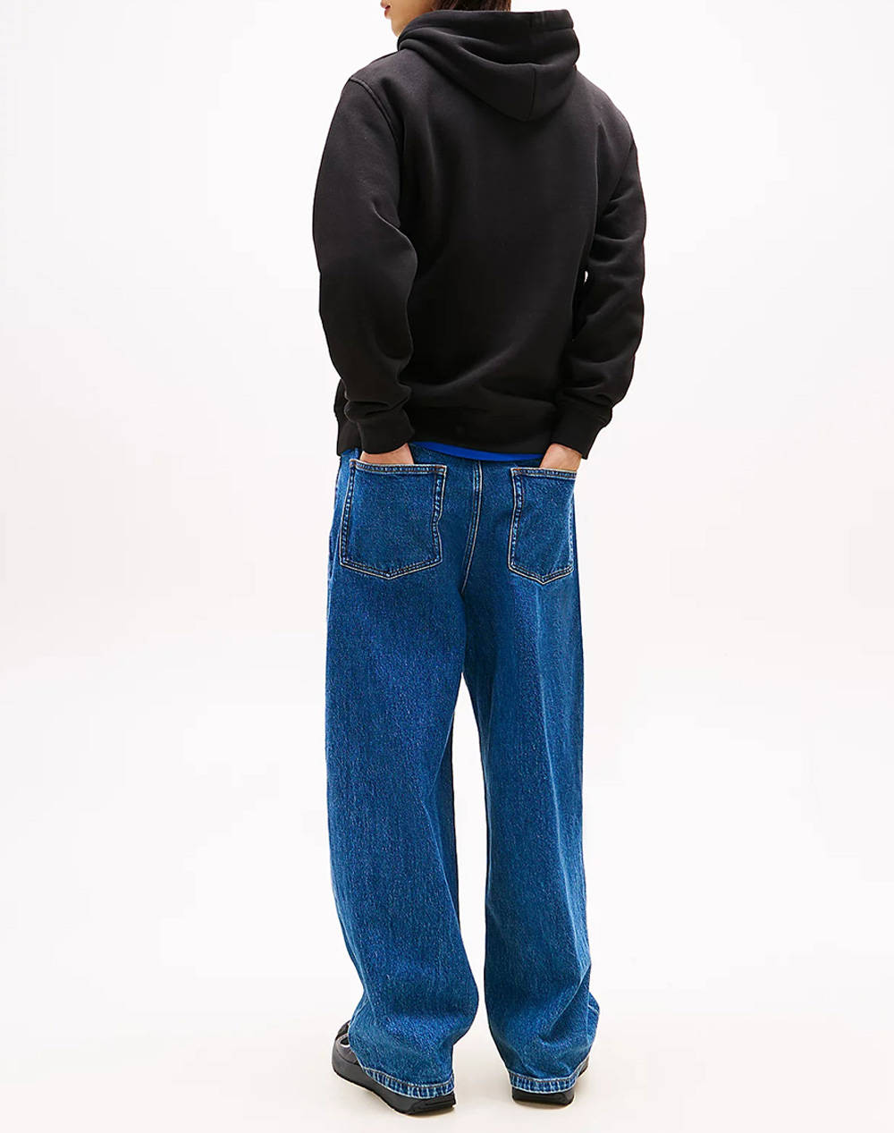 TOMMY JEANS TJM REG LINEAR LOGO HOODIE EXT