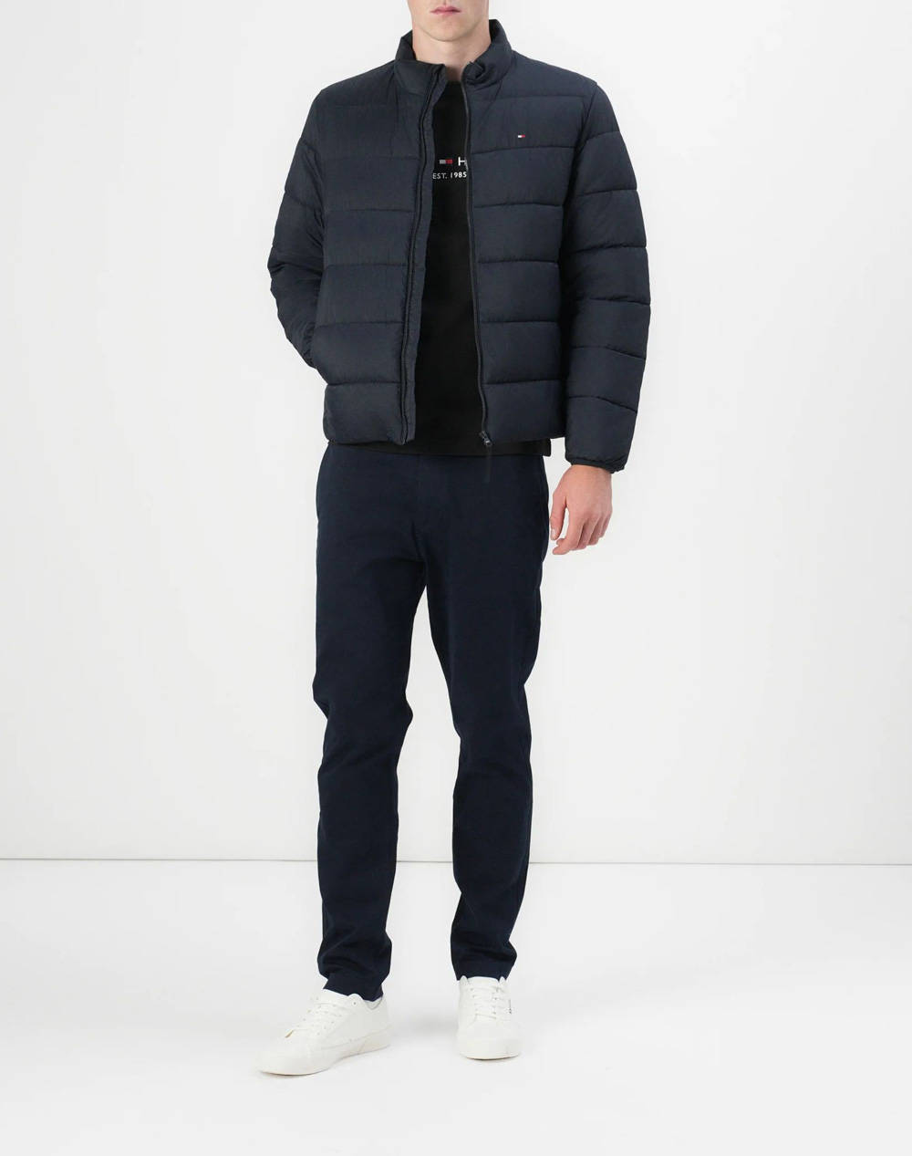 TOMMY HILFIGER MID WEIGHT STAND COLLAR JKT