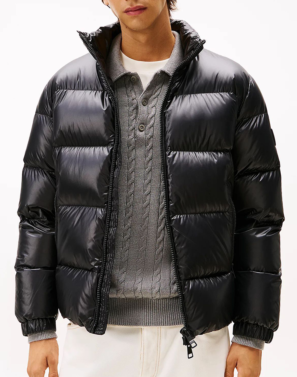 TOMMY HILFIGER SHINY DOWN STAND PUFFER