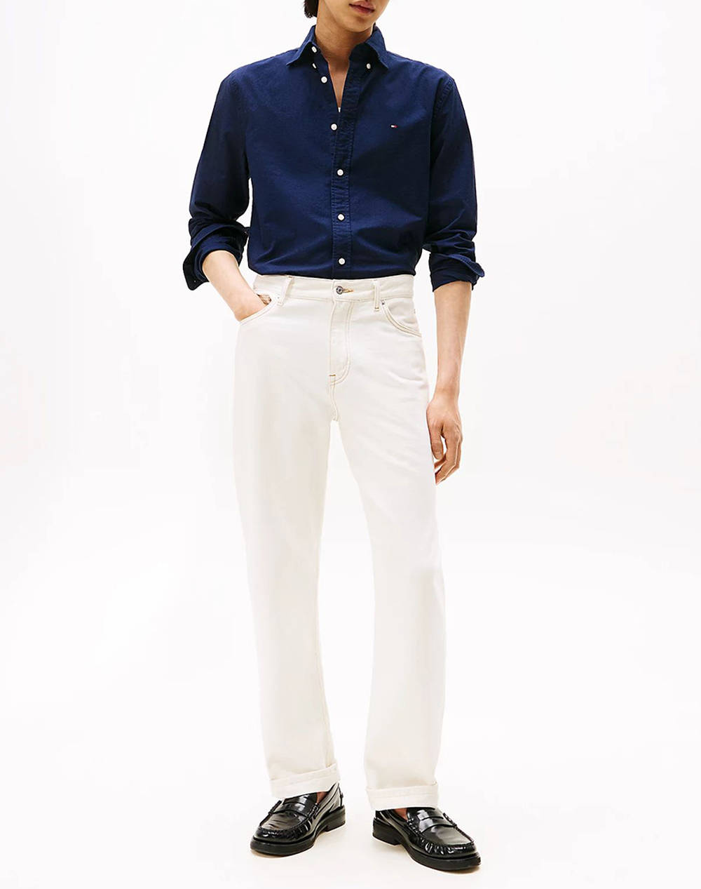 TOMMY HILFIGER SOLID HERITAGE OXFORD RF SHIRT