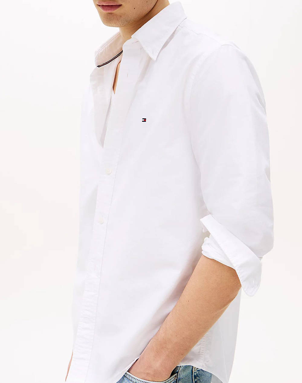 TOMMY HILFIGER SOLID HERITAGE OXFORD RF SHIRT