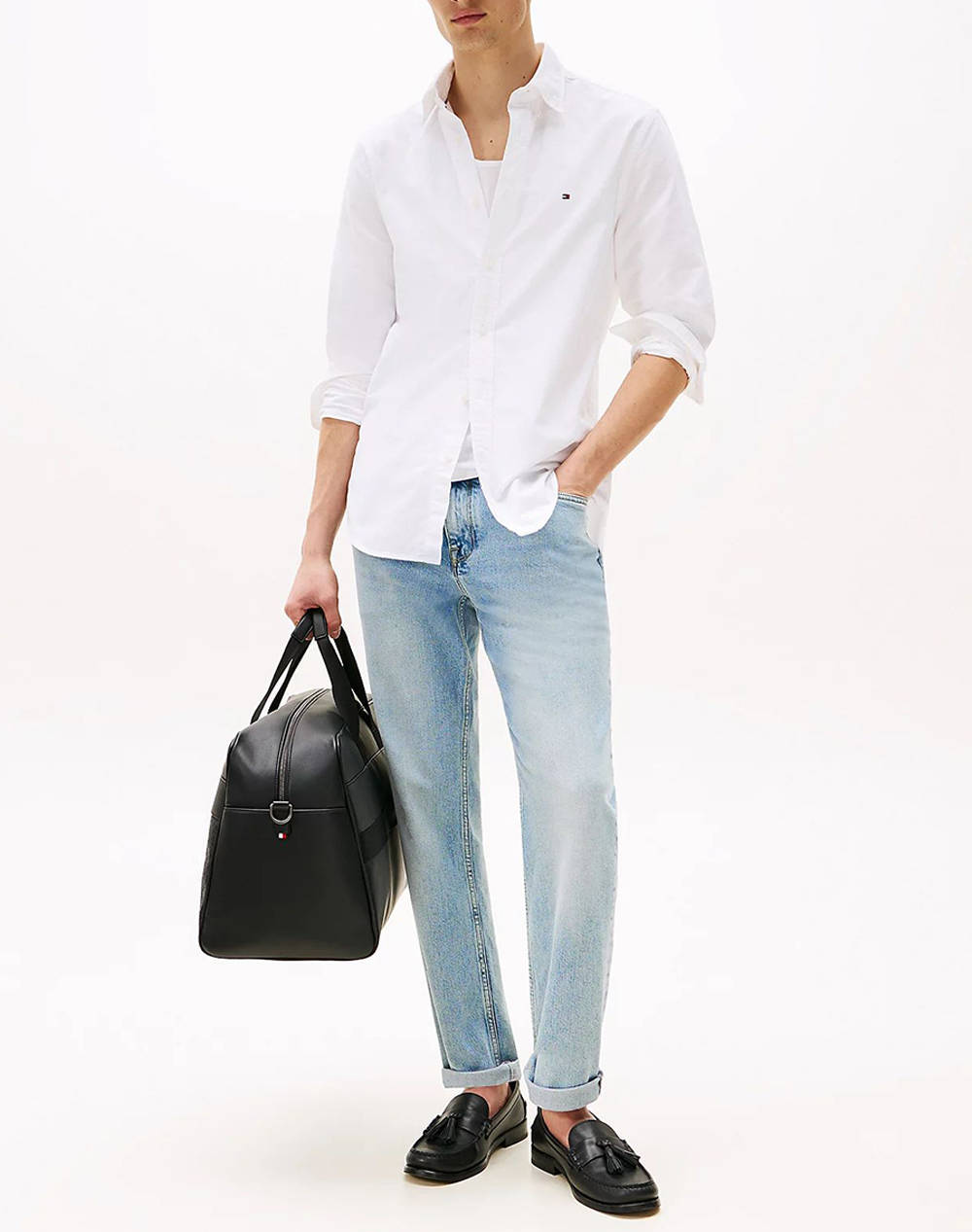 TOMMY HILFIGER SOLID HERITAGE OXFORD RF SHIRT