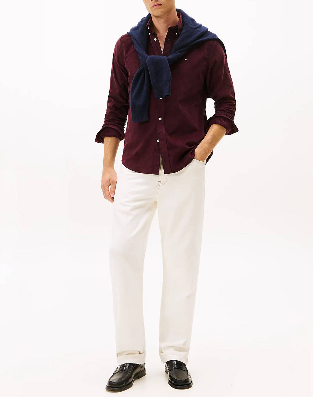 TOMMY HILFIGER SOLID CORDUROY RF SHIRT