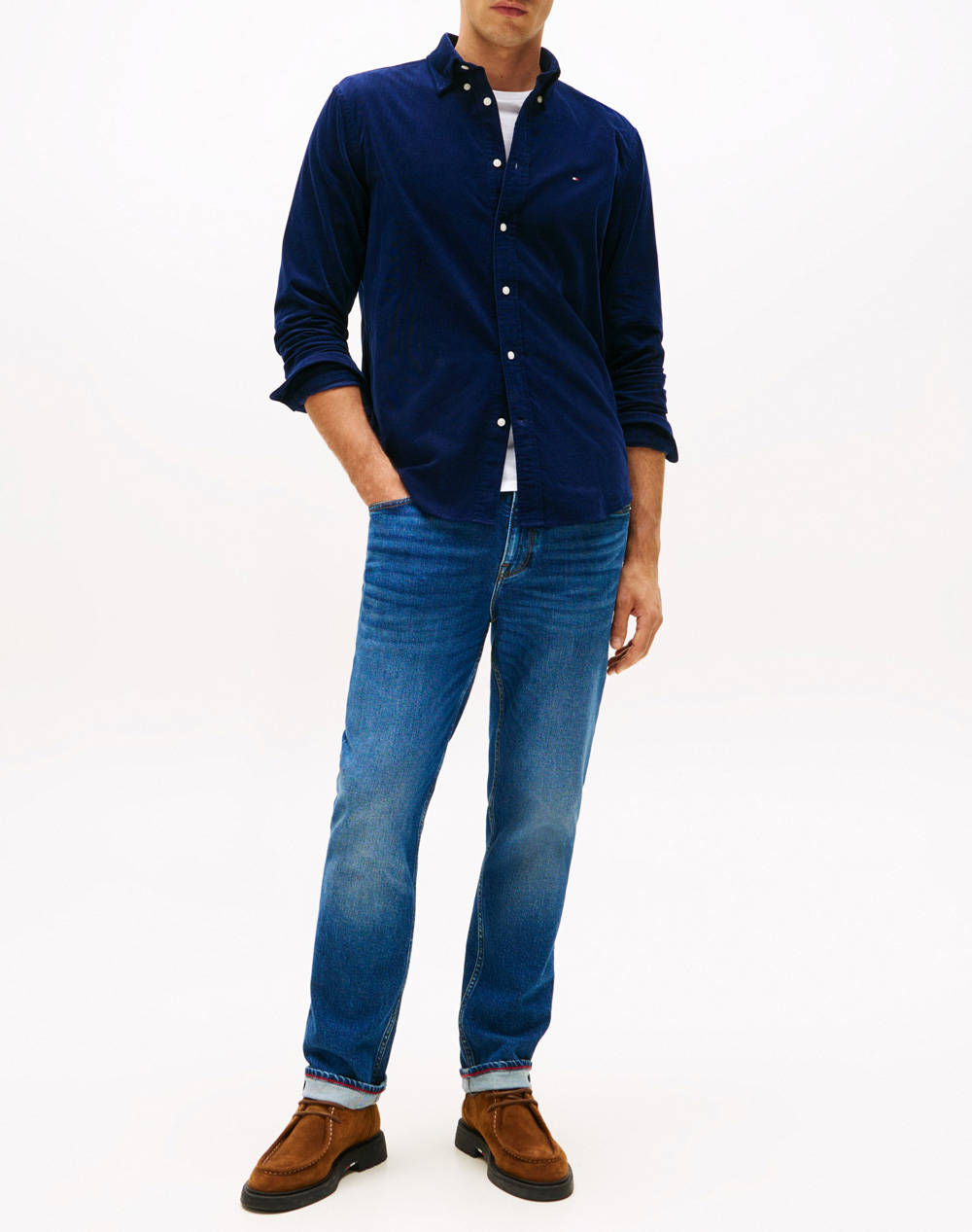 TOMMY HILFIGER SOLID CORDUROY RF SHIRT