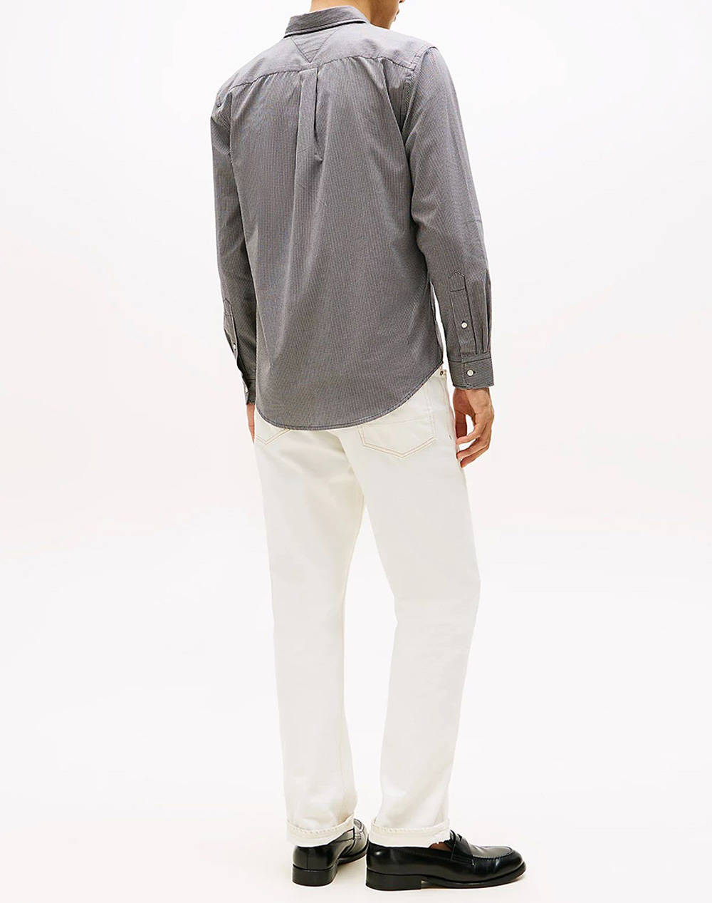 TOMMY HILFIGER FLEX POPLIN MICRO GINGHAM SHIRT