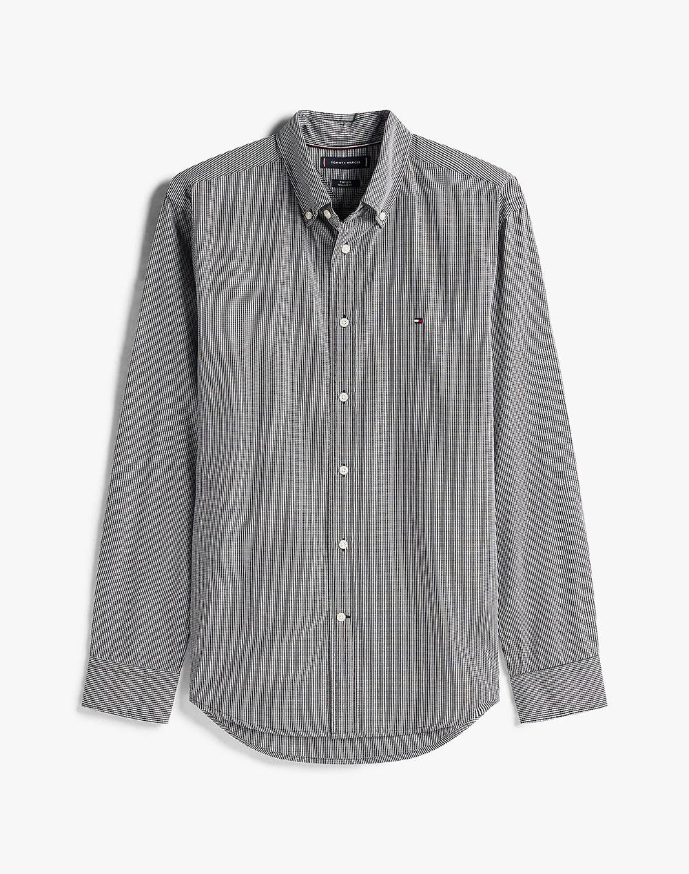 TOMMY HILFIGER FLEX POPLIN MICRO GINGHAM SHIRT
