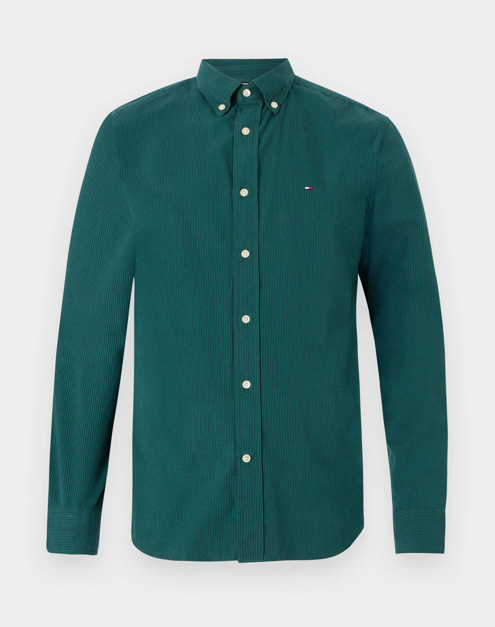 TOMMY HILFIGER FLEX POPLIN MICRO GINGHAM SHIRT