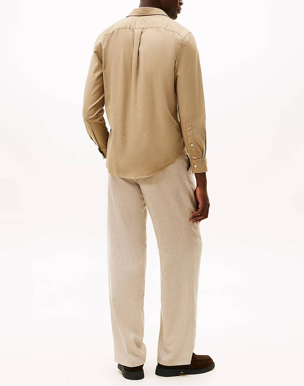 TOMMY HILFIGER FLEX FLANNEL SOLID RF SHIRT