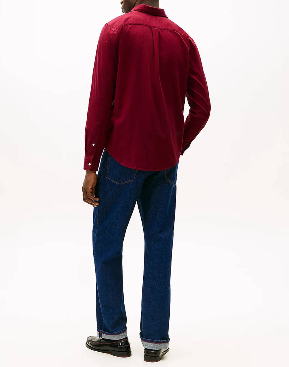 TOMMY HILFIGER FLEX FLANNEL SOLID RF SHIRT