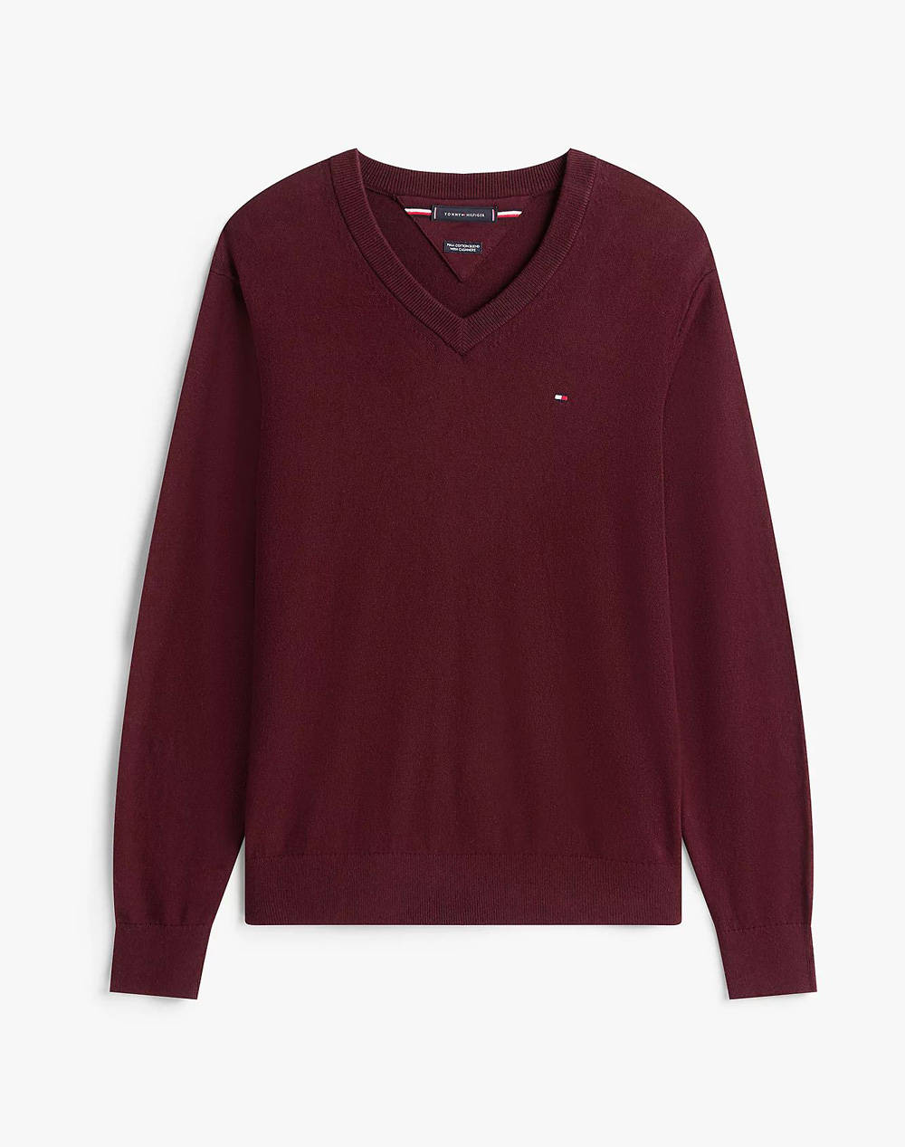 TOMMY HILFIGER PIMA ORG CTN CASHMERE V NECK