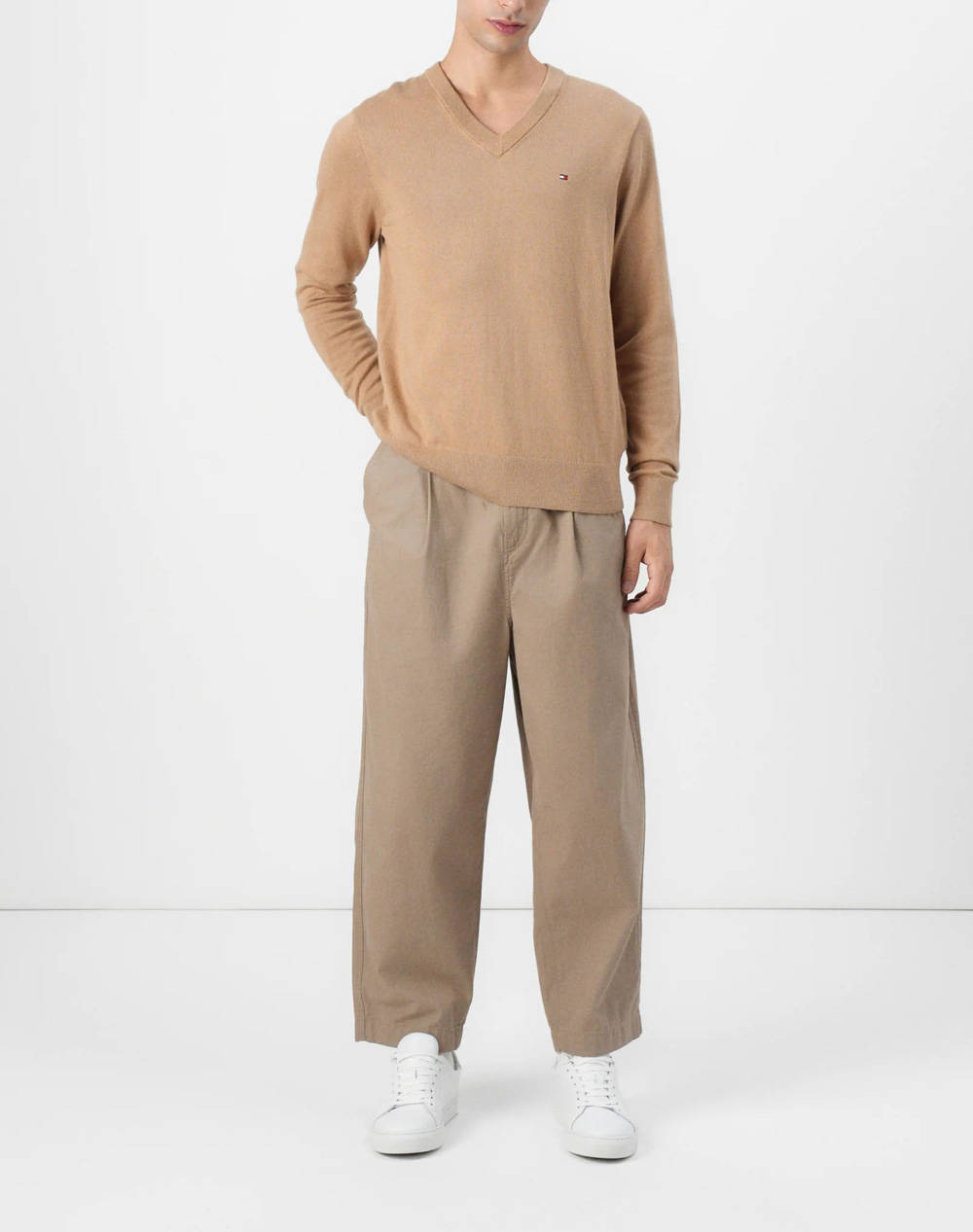 TOMMY HILFIGER PIMA ORG CTN CASHMERE V NECK