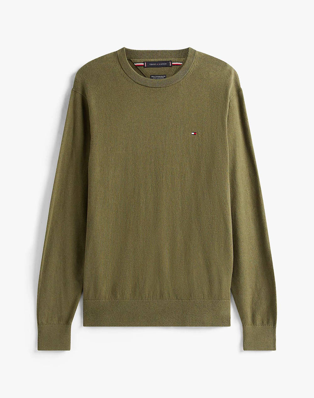 TOMMY HILFIGER PIMA ORG CTN CASHMERE CREW NECK