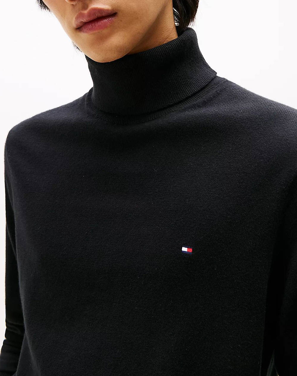 TOMMY HILFIGER PIMA ORG CTN CASHMERE ROLL NECK