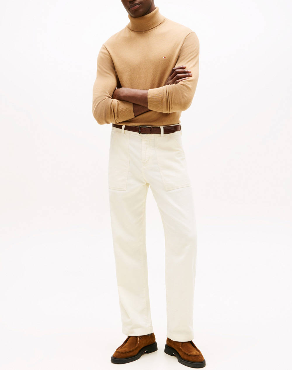 TOMMY HILFIGER PIMA ORG CTN CASHMERE ROLL NECK