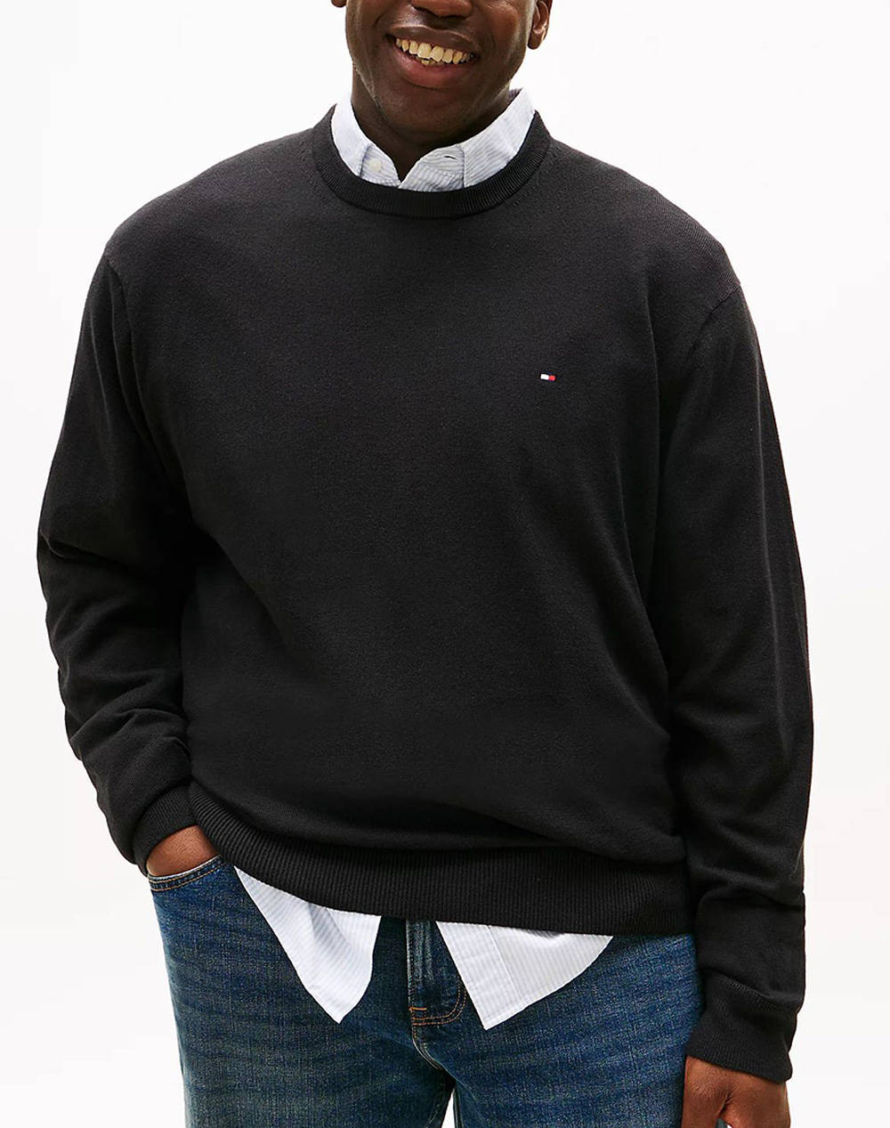 TOMMY HILFIGER BT-PIMA ORG CTN CASHMERE CN-B