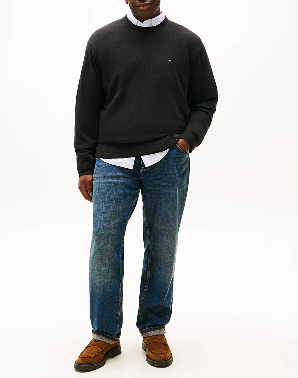 TOMMY HILFIGER BT-PIMA ORG CTN CASHMERE CN-B