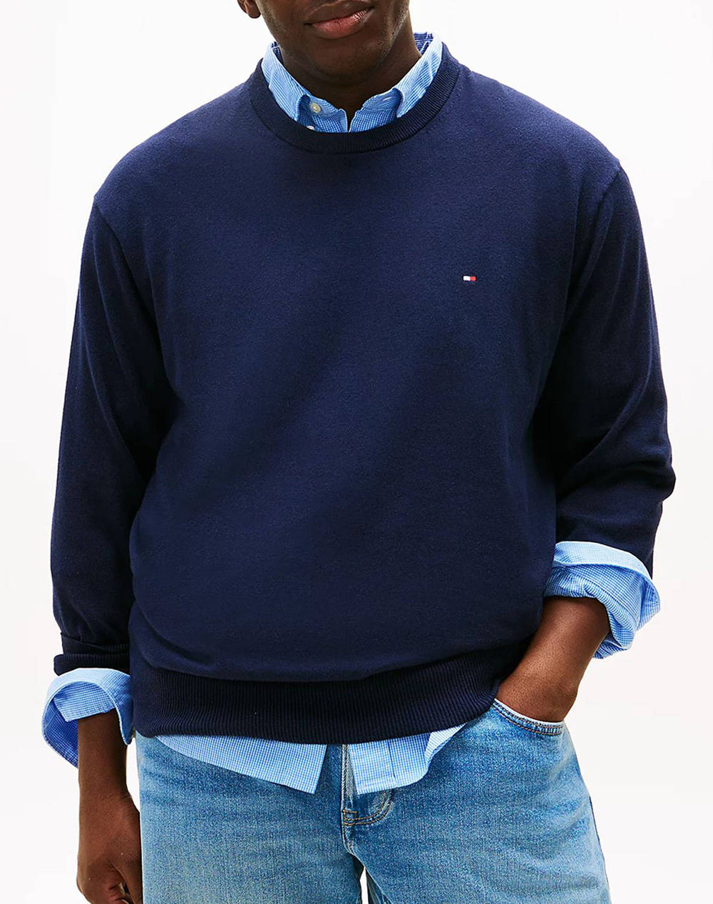 TOMMY HILFIGER BT-PIMA ORG CTN CASHMERE CN-B