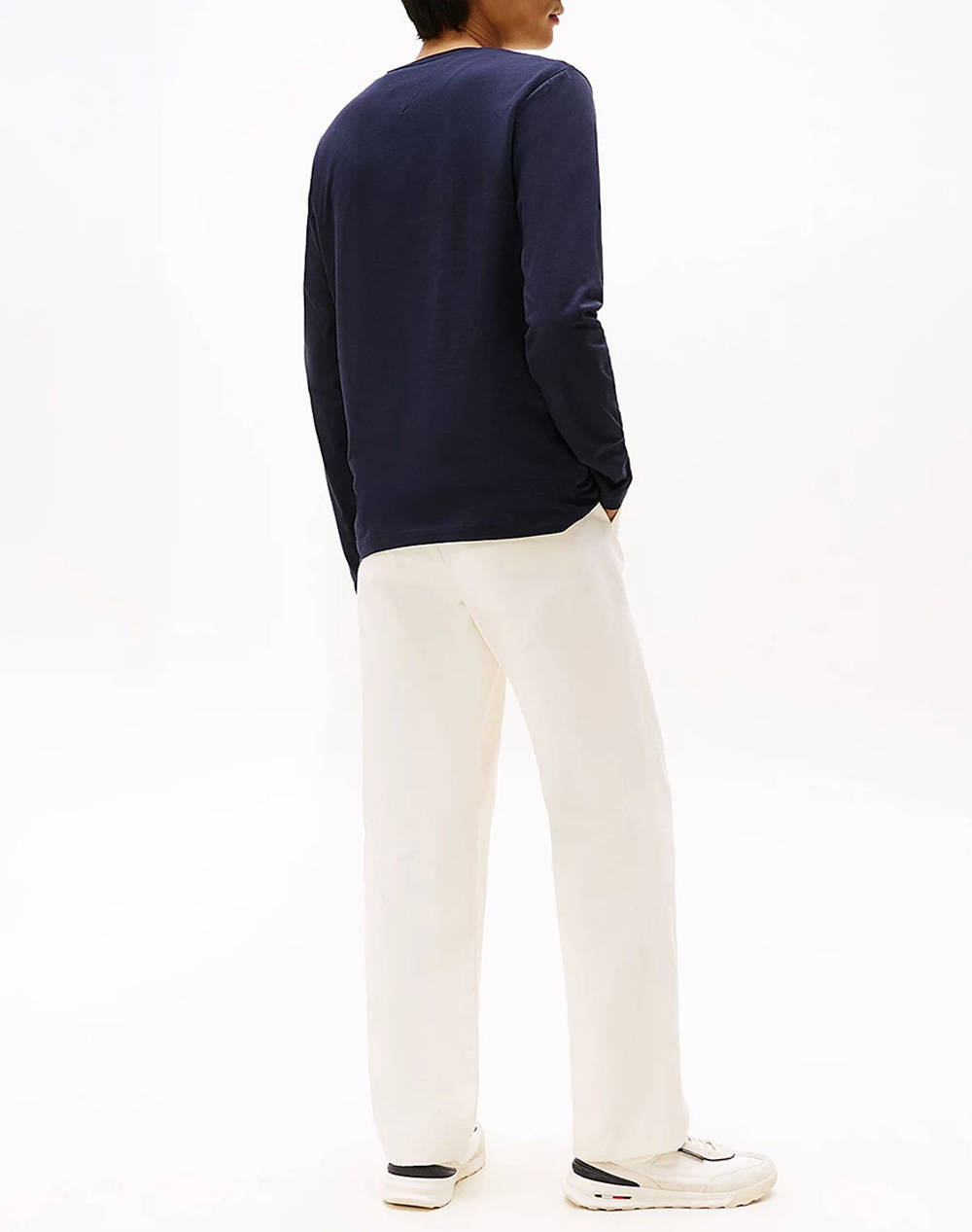 TOMMY HILFIGER STRETCH SLIM FIT LONG SLEEVE TEE