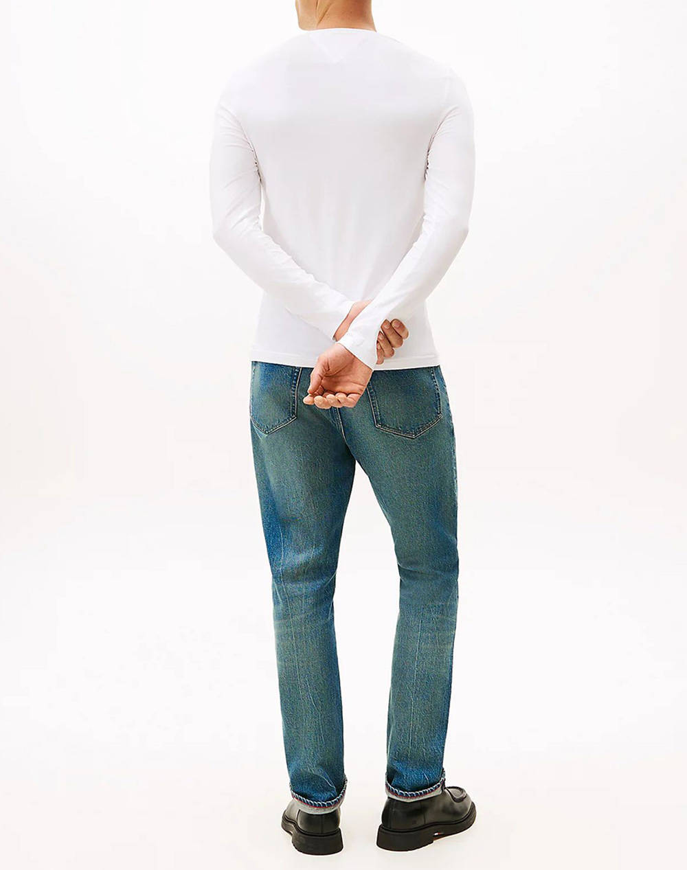 TOMMY HILFIGER STRETCH SLIM FIT LONG SLEEVE TEE