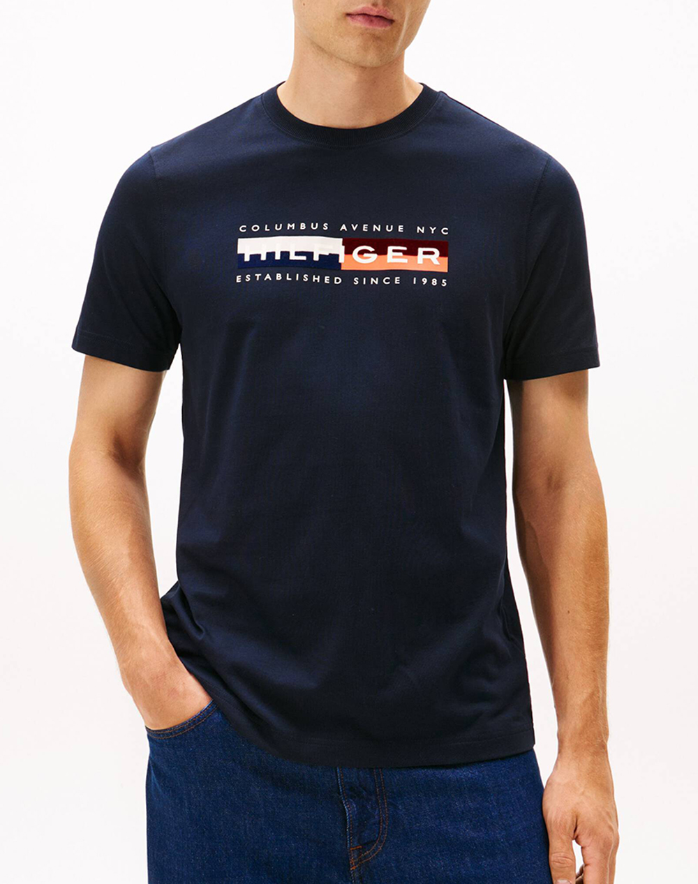 TOMMY HILFIGER TH COLOUR BLOCK GRAPHIC TEE