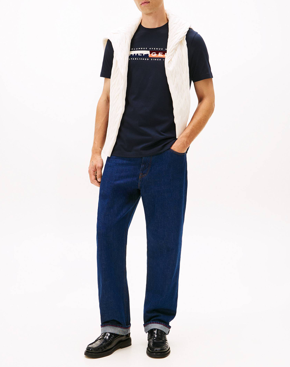 TOMMY HILFIGER TH COLOUR BLOCK GRAPHIC TEE