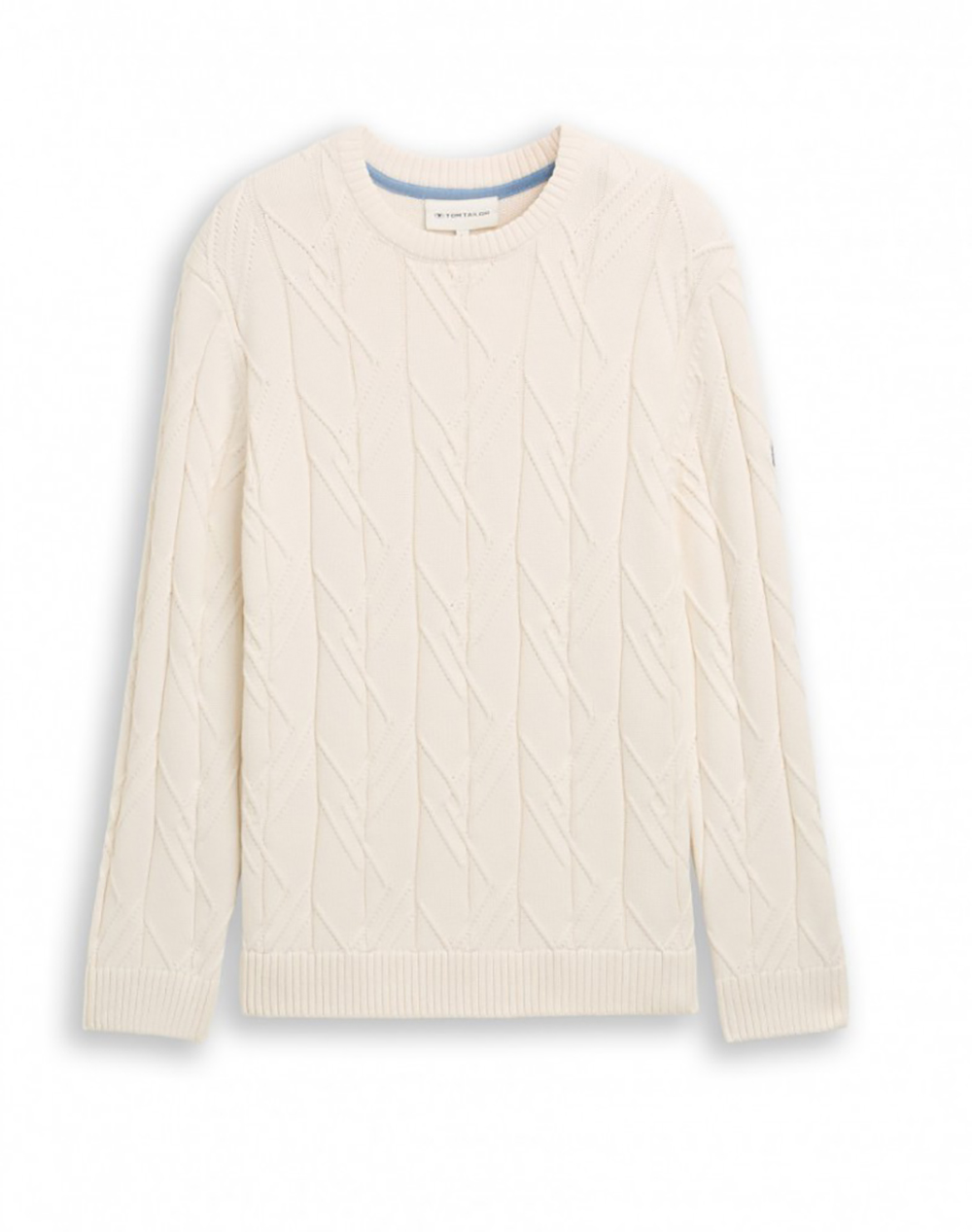 TOM TAILOR CABLE KNIT CREW NE МЪЖКА БЛУЗА
