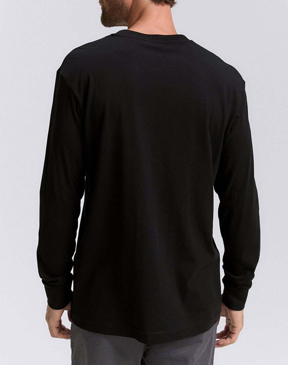 TOM TAILOR PRINTED LONGSLEEVE MENS T-SHIRT