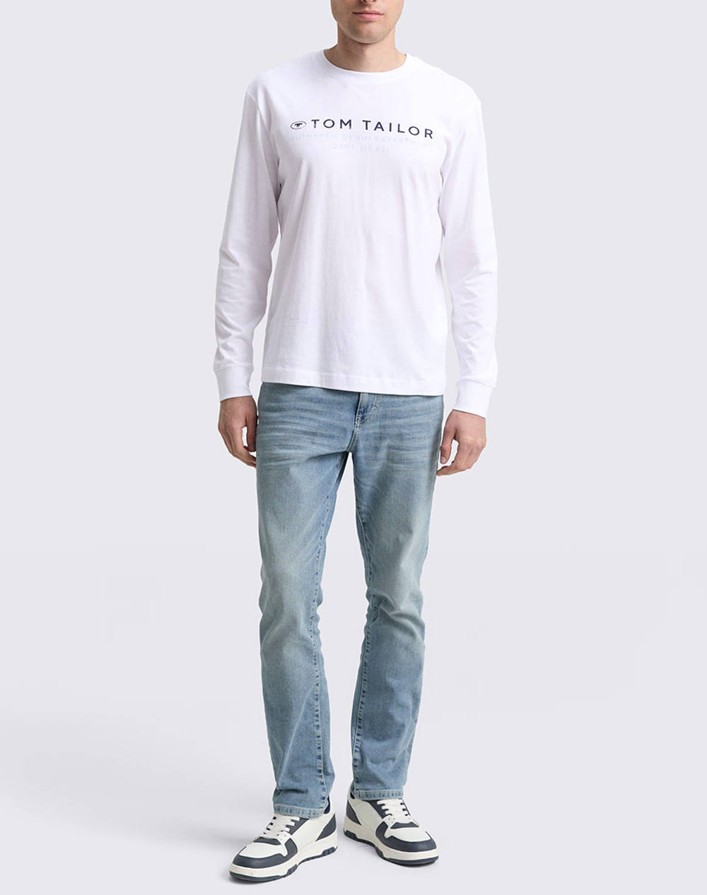 TOM TAILOR PRINTED LONGSLEEVE MENS T-SHIRT
