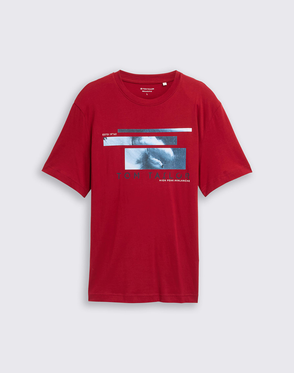 TOM TAILOR T-SHIRT WITH PHOTO МЪЖКА БЛУЗА