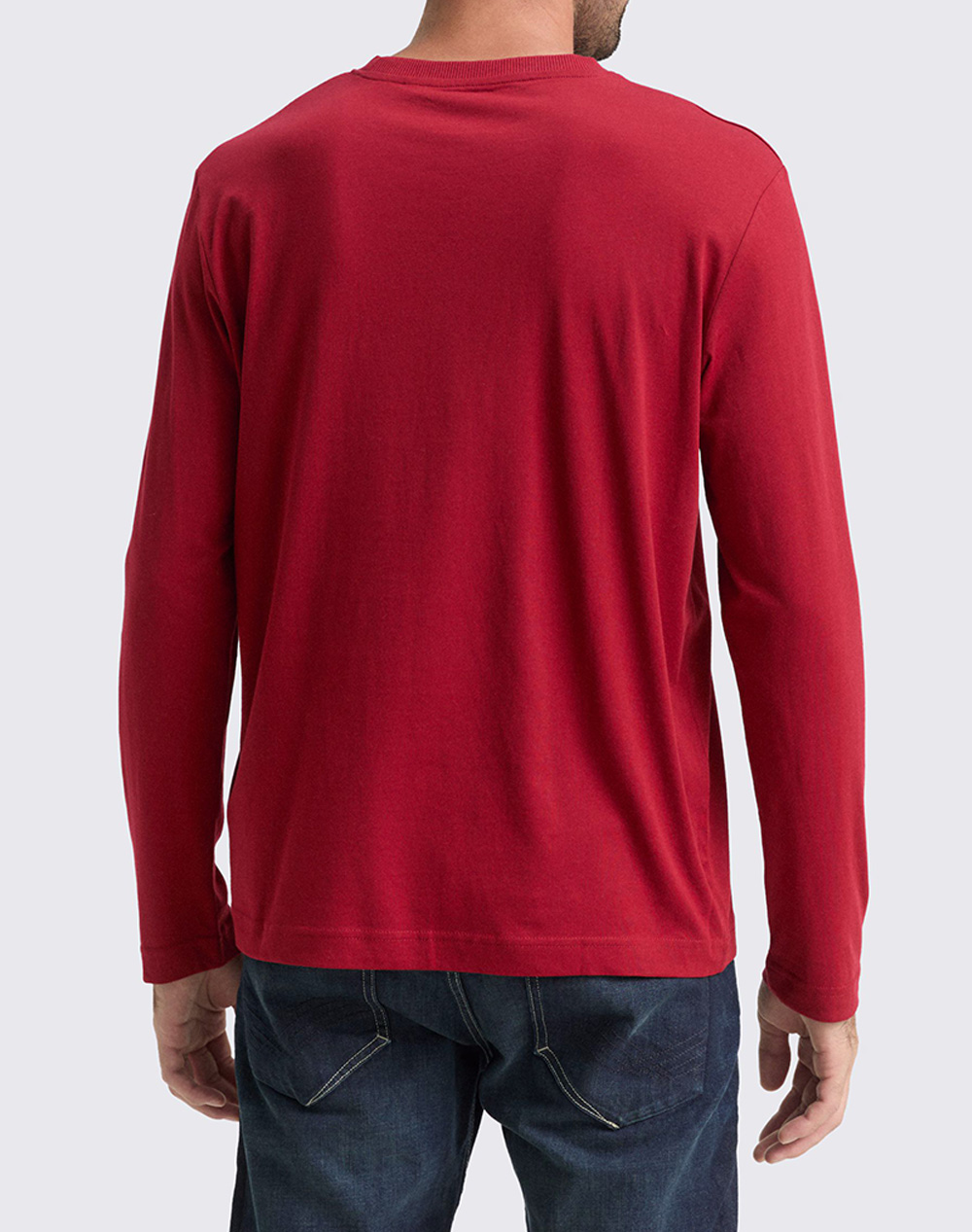 TOM TAILOR PRINTED LONGSLEEVE МЪЖКА БЛУЗА