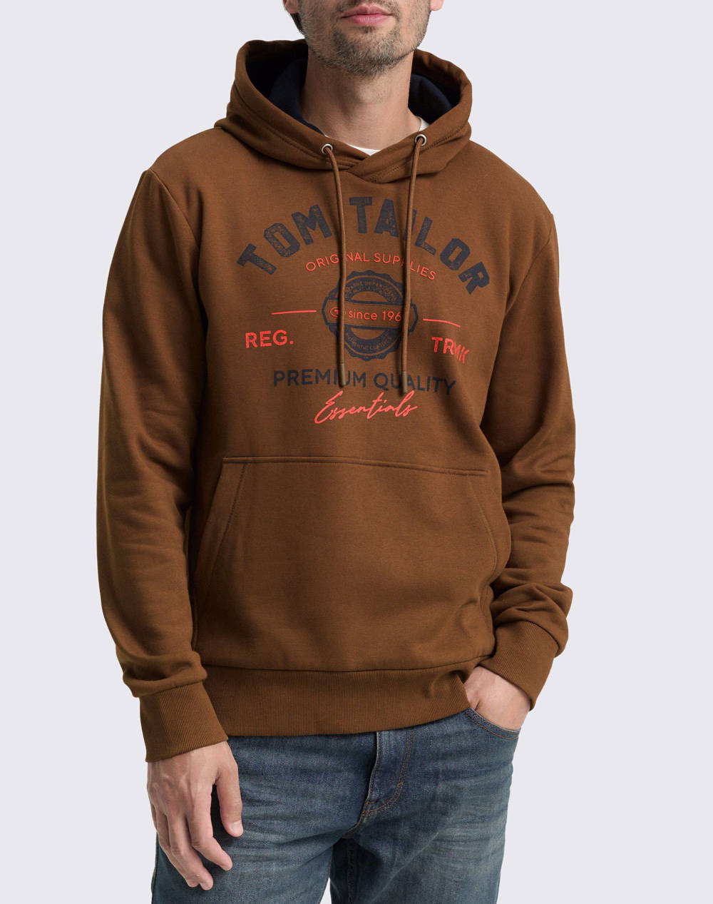 TOM TAILOR HOODIE WITH PRINT MENS SWEATSHIRT