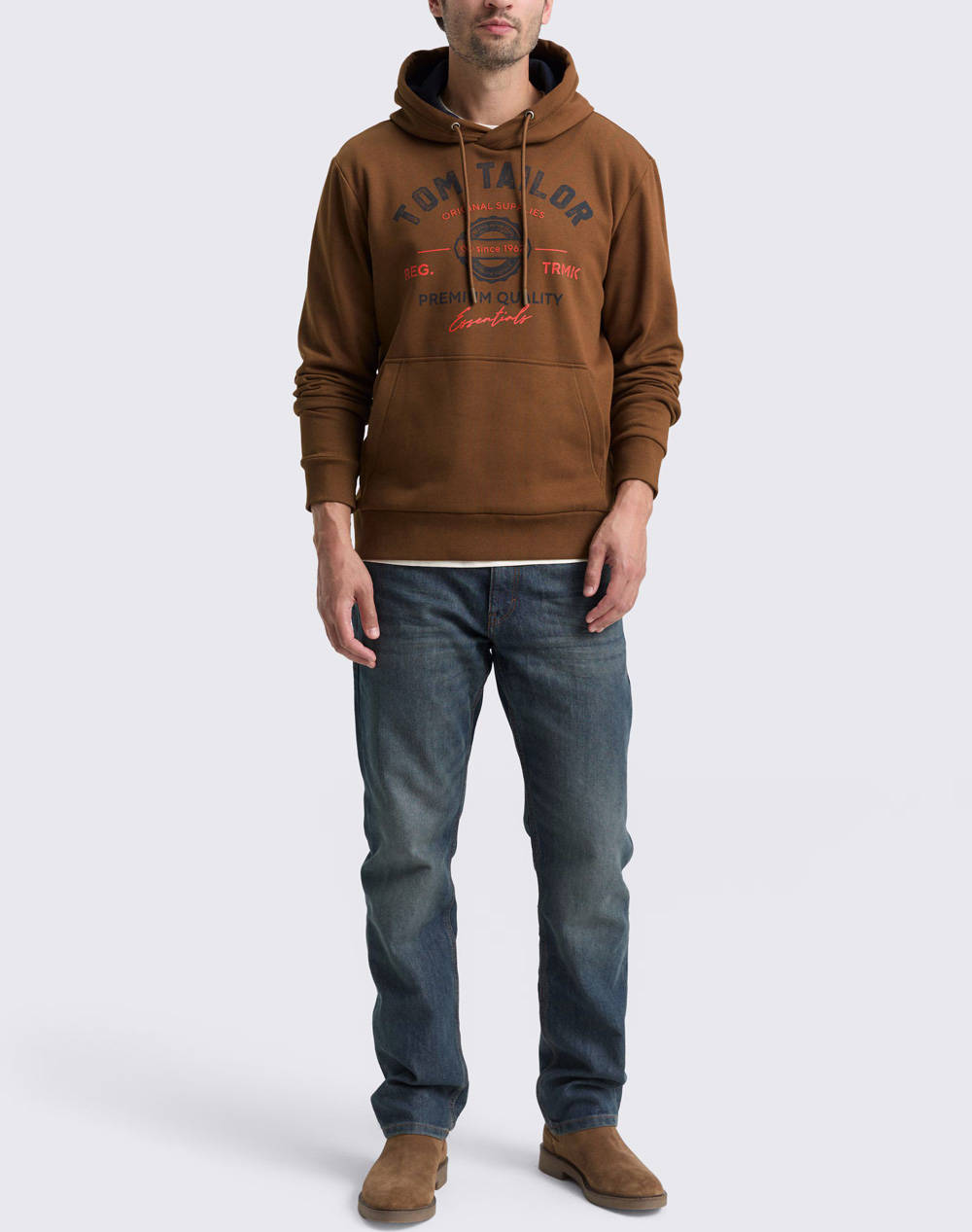 TOM TAILOR HOODIE WITH PRINT MENS SWEATSHIRT