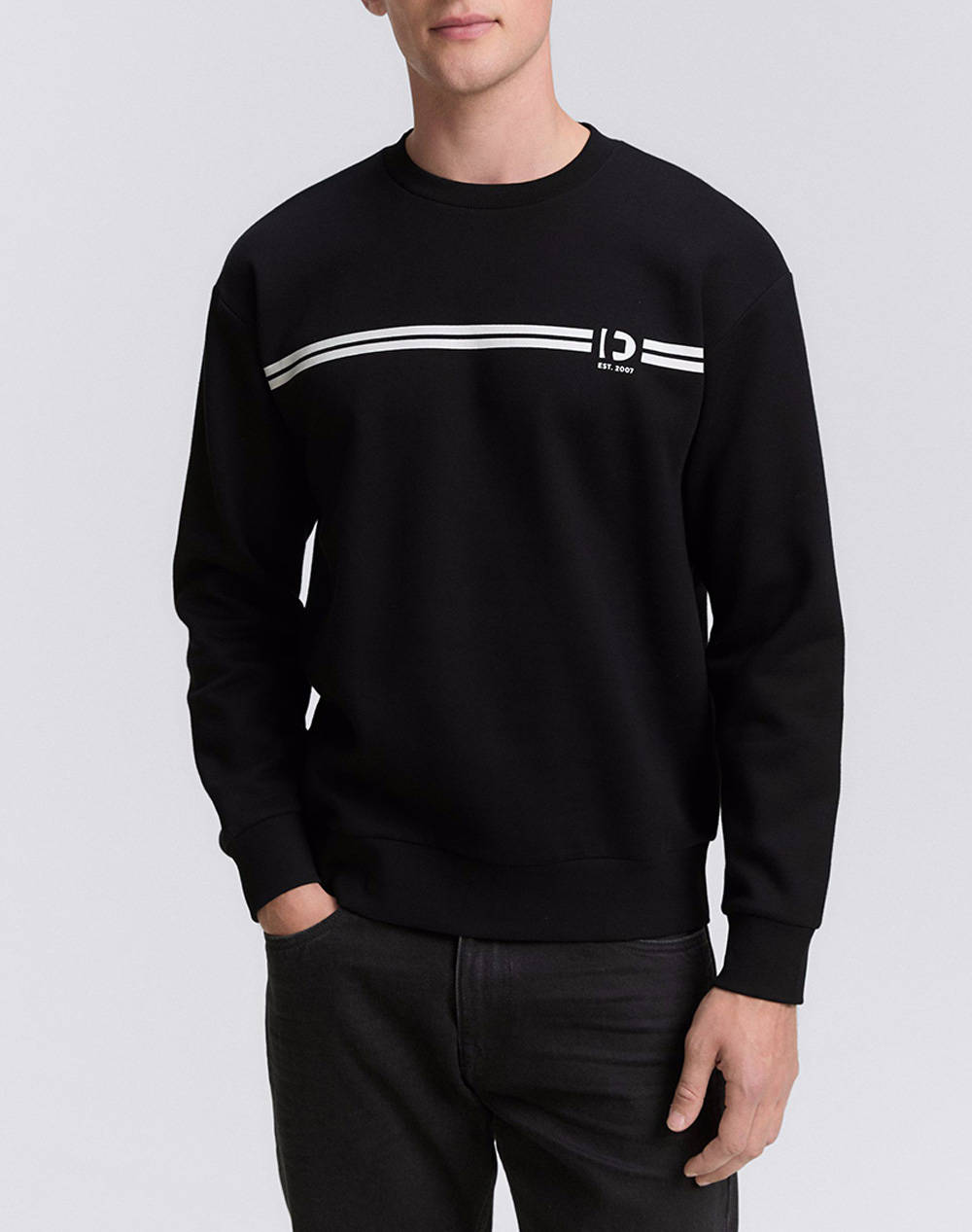 TOM TAILOR PRINTED CREWNECK SWE MENS SWEATSHIRT