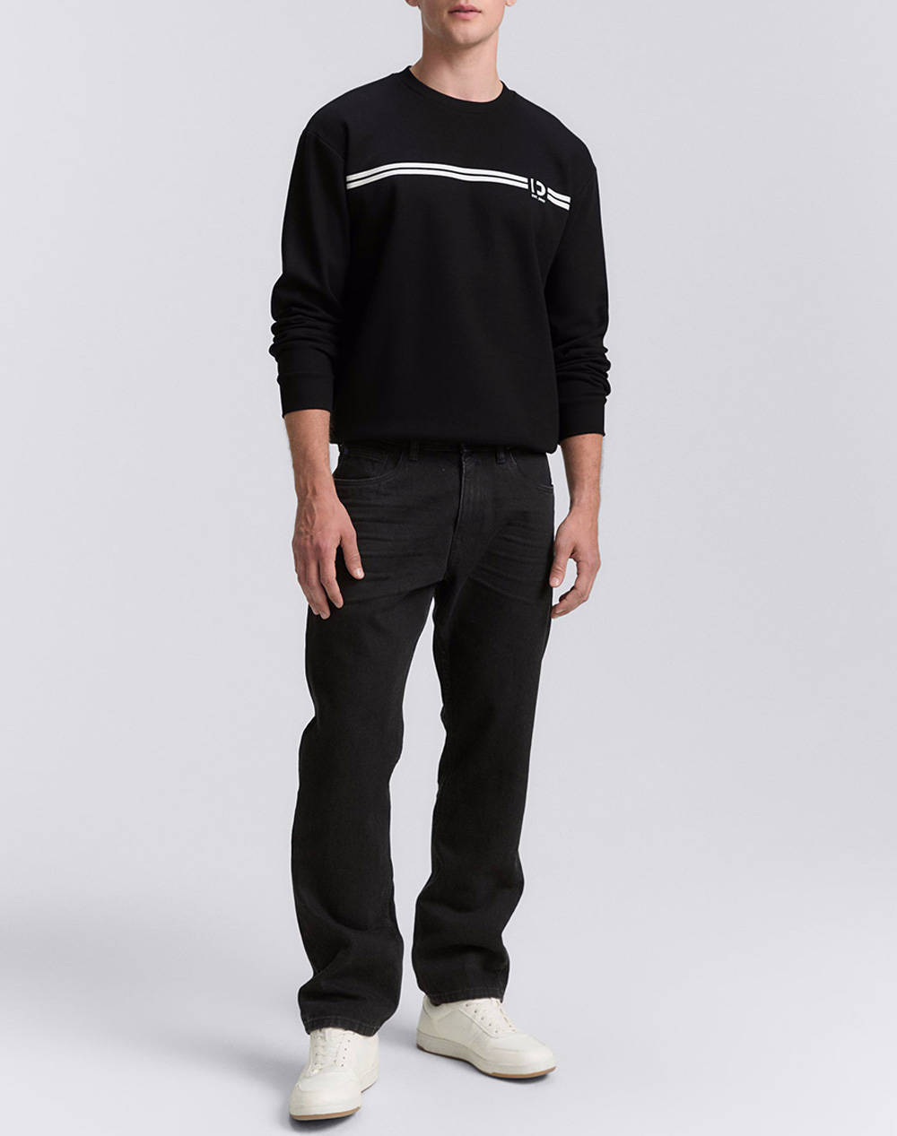 TOM TAILOR PRINTED CREWNECK SWE MENS SWEATSHIRT