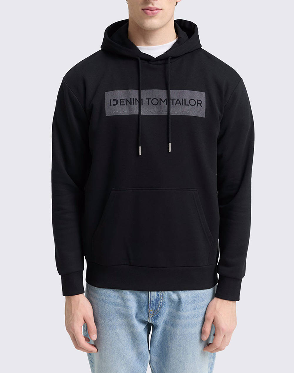 TOM TAILOR PRINTED SWEAT HOODIE MENS SWEATSHIRT
