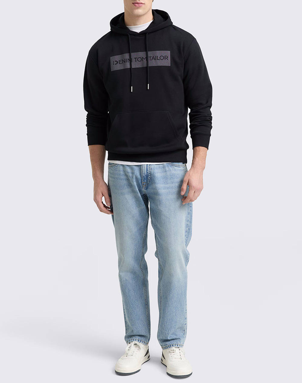 TOM TAILOR PRINTED SWEAT HOODIE MENS SWEATSHIRT