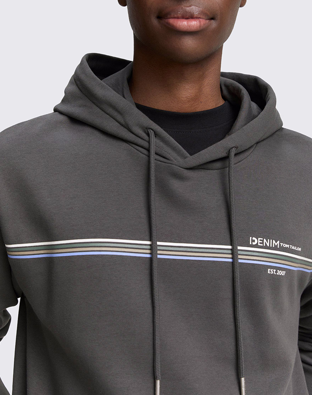 TOM TAILOR PRINTED SWEAT HOODIE MENS SWEATSHIRT