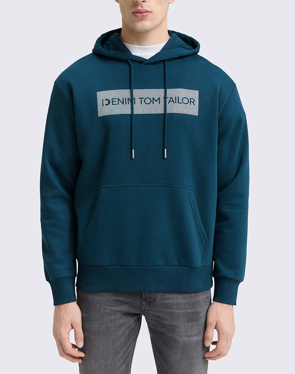 TOM TAILOR PRINTED SWEAT HOODIE MENS SWEATSHIRT