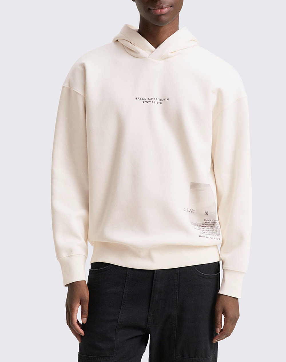 TOM TAILOR RELAXED PRINTED HOODIE МЪЖКИ СУИТШЪРТ