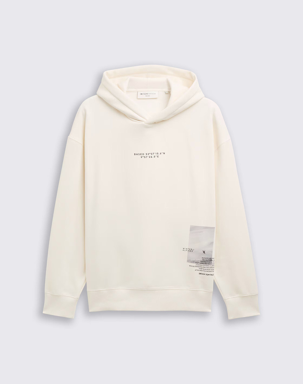 TOM TAILOR RELAXED PRINTED HOODIE МЪЖКИ СУИТШЪРТ