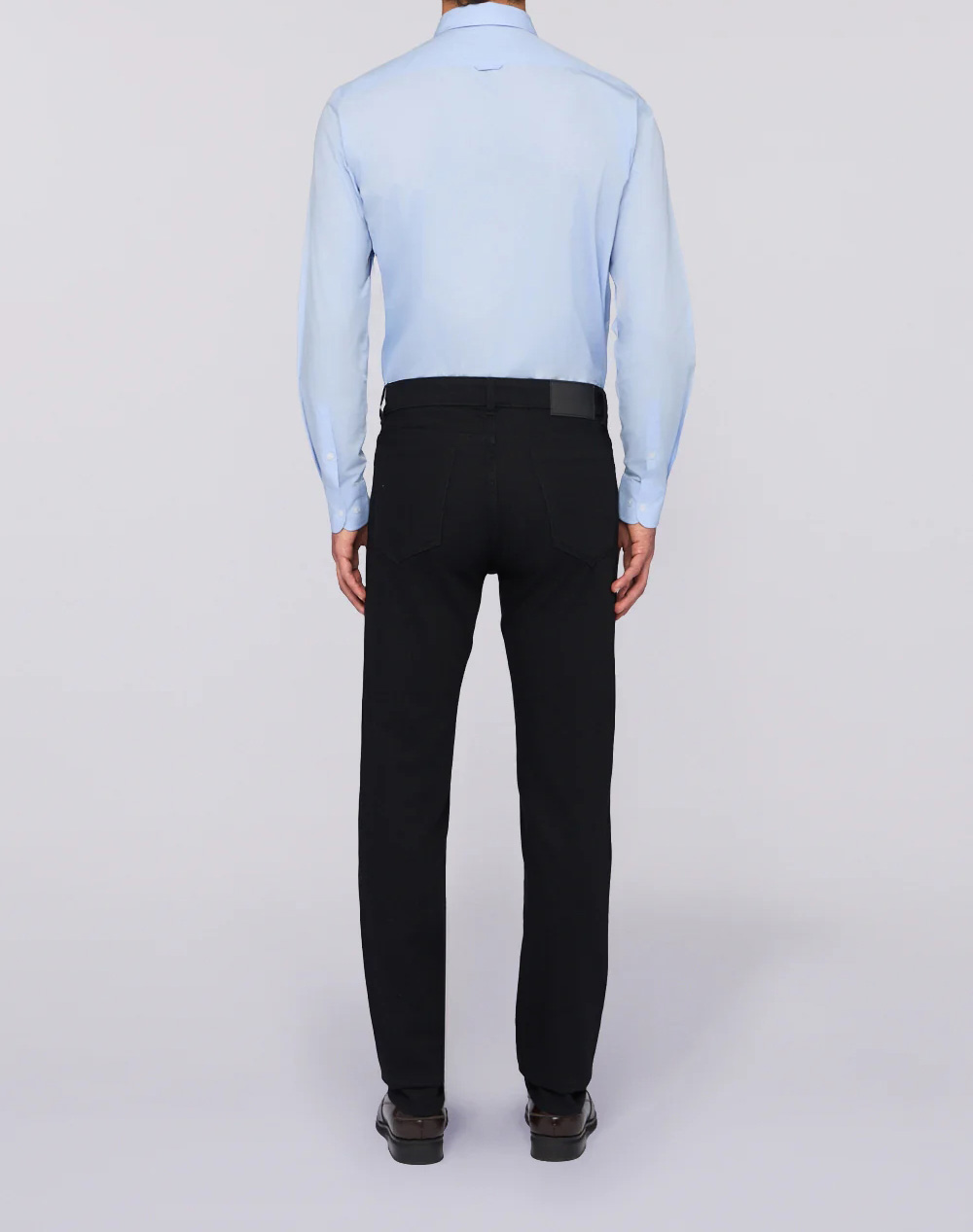 TRUSSARDI 5 POCKET 370 CLOSE - BLACK RINSE DENIM