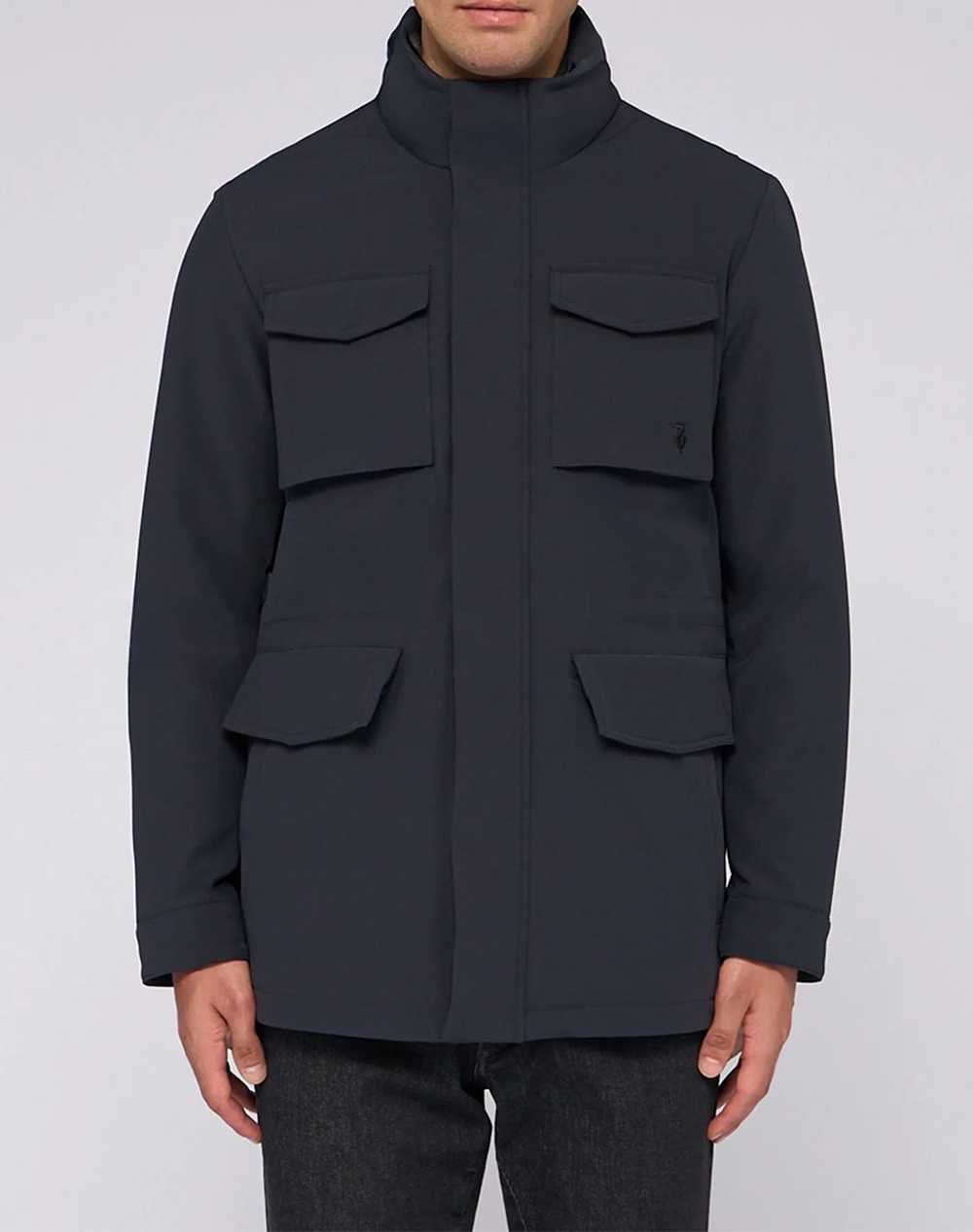TRUSSARDI OUTERWEAR -FIELD JACKET IN TECH POLY