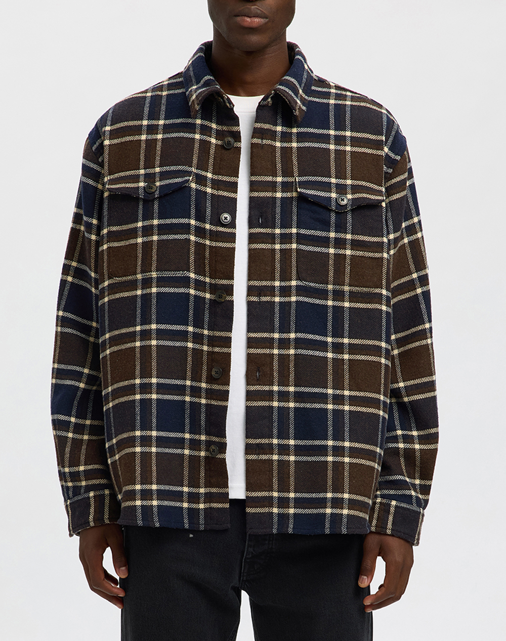 SELECTED SLHRLXPABLO WOOL BLEND OVERSHIRT