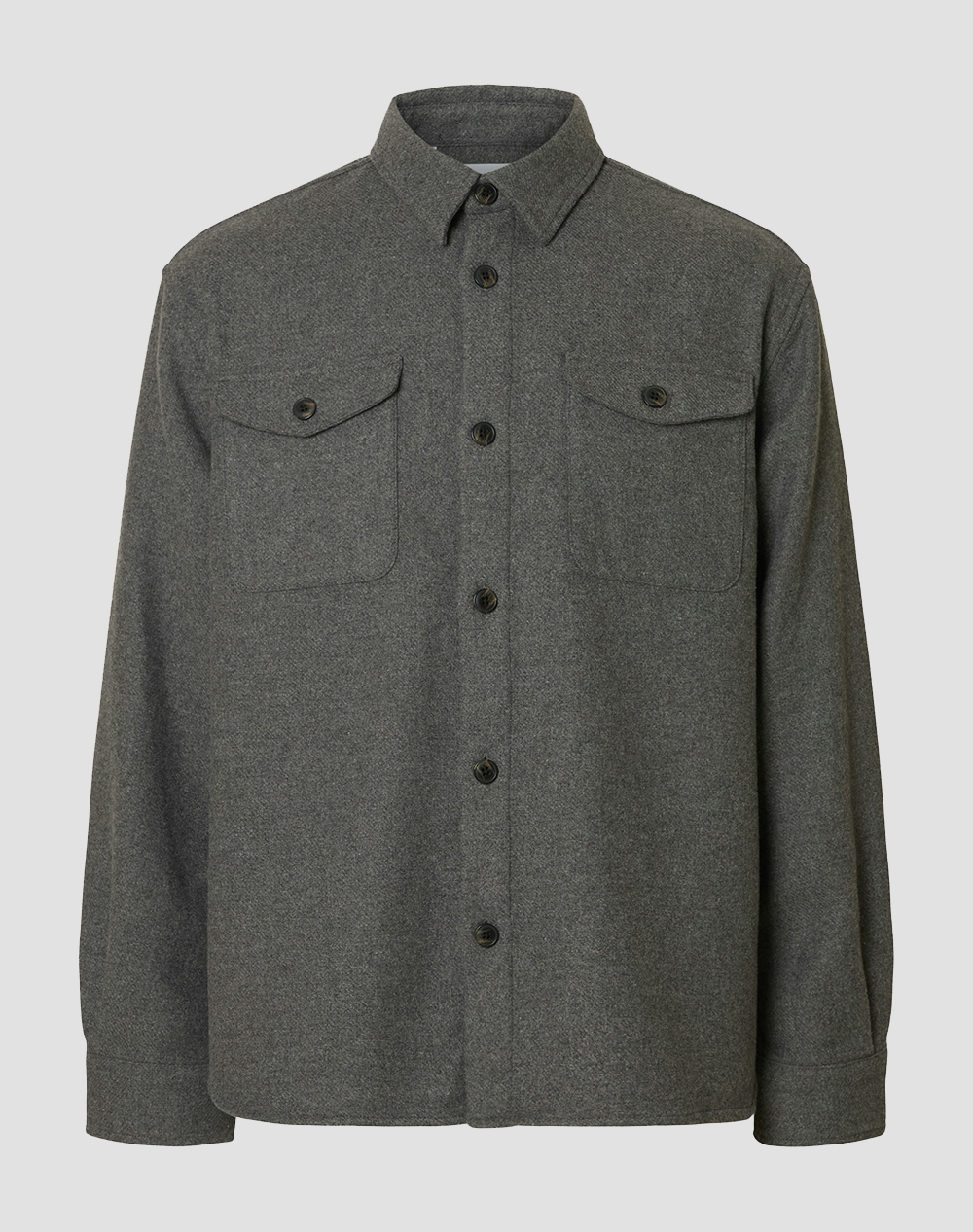 SELECTED SLHRLXPABLO WOOL BLEND OVERSHIRT