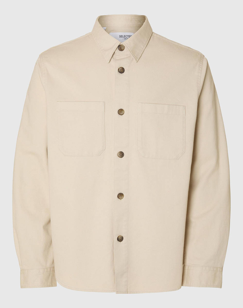 SELECTED SLHTRAVIS TWILL OVERSHIRT LS NOOS