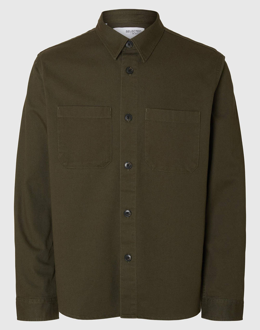 SELECTED SLHTRAVIS TWILL OVERSHIRT LS NOOS